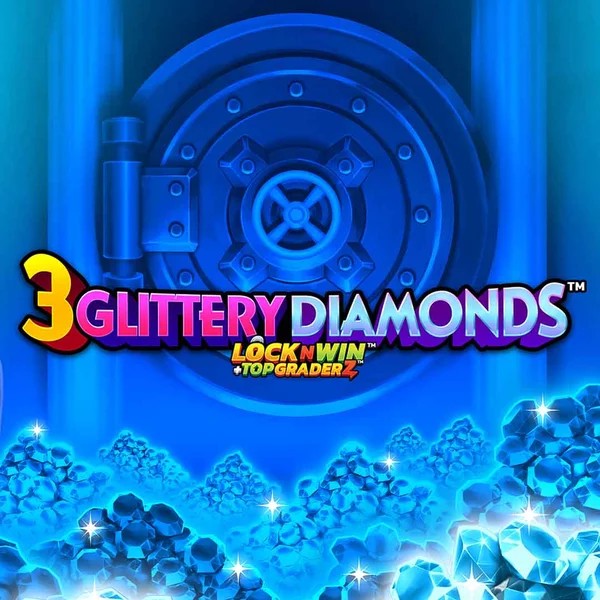 3 Glittery Diamonds logo by PearFiction Studios at Bol Casino